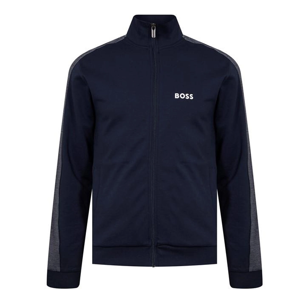 Hugo Boss Logo Zip-Up Jacket - Blue